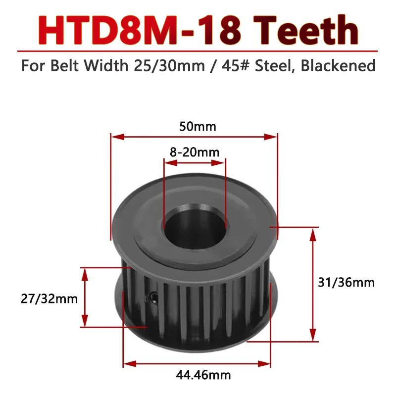 HTD8M ƿ Ÿ̹ , 18 T 8M ̺  , Ʈ ʺ 25mm, 30mm , 8mm, 10mm, 12mm, 14/15-20mm ġ, 8mm, 1 